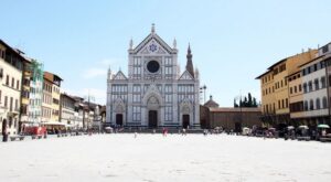 La piazza Santa Croce à Florence